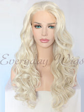 Blonde Wavy Long Synthetic Lace Front Wig - Everyday Wigs